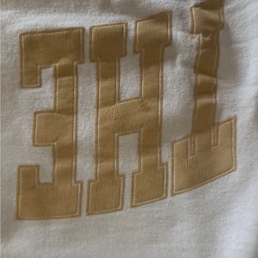 The Bar Men's Sweater in White and Gold - Picture 4 of 5